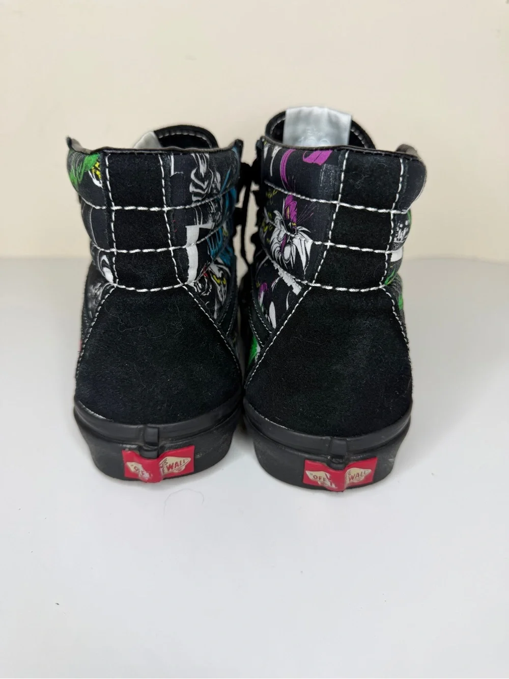 Vans X Disney 100 Villains Sk8 Hi Shoes Men's Size 6.5 Womens 8 Black Sneakers
